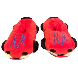 Vintage Neiman Marcus Kids Racecar Slippers Size 9-12